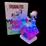 Peanuts Woodstock Snoopys Dog House Color Changing Led Christmas Lights Figure. Fixed Price $69.99.