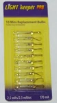 Light Keeper Pro 2.5V 10 Mini Replacement Bulbs Clear/white New. Fixed Price $11.16.