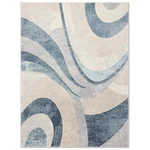 Blue Grey Abstract Modern Area Rug 6X9 Decorative Living Room Home. Fixed Price $162.89.