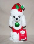 2024 Walmart Holiday Time Indoor Christmas Blow Mold Light Up White Poodle 11. Fixed Price $14.00.