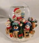 Vintage Rite Aid Santa Noel Christmas Animal Musical Snow Globe- Jingle Bells. Fixed Price $11.99.