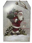 Kurt Adler Christmas Countdown 11" Gift Tag Calendar Santa Days Till Wall Decor. Fixed Price $14.99.