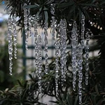 25 Pcs Icicles Ornament Set - Tobeit Christmas Decoration Acrylic Clear.... Fixed Price $14.15.