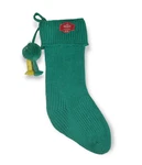 Holiday Time Aqua Green Lurex Knit 21 Christmas Stocking With Tassels (new). Fixed Price $8.01.
