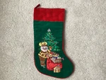 Vintage Hershey's Chocolate Velvety Christmas Stocking 18 .. Fixed Price $9.25.