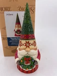 Enesco Jim Shore - Christmas Gnome With Wreath (7") #6009182. Fixed Price $30.60.