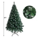 6FT Iron Leg White Pvc Christmas Tree With 650 Branches - For Holiday Display. Fixed Price $45.00.