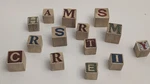 Seasons Of Cannon Falls Christmas Decor Wooden BLOCKS-14. Fixed Price $14.99.