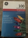 New 100PK Ge Miniature Lights String Long Traditional Multi-color. Fixed Price $19.99.