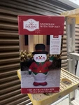 Gemmy Holiday Time Inflatable Led Snowman With Top Hat 48IN Christmas Yard Decor. Fixed Price $23.39.