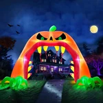 Giant 13FT Halloween Inflatable Pumpkin Archway With Led Lights For Yard Decor. Fixed Price $133.99.
