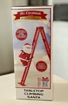 Mr. Christmas Animated Ladder Climbing Santa 17 Tabletop White Red New Box. Fixed Price $49.99.