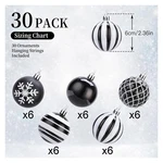 30CT 2.36 Inch Christmas Tree Balls Ornaments, Shatterproof Plastic Decor, 60MM. Fixed Price $25.98.