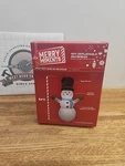 Merry Moments Inflatable Snowman 4FT White Red Christmas Decor Led Light Up, C2. Fixed Price $14.99.