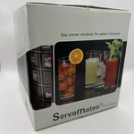 Vintage Culver Servemates Christmas Carole Tall Cooler Glasses 15OZ Frosted New!. Fixed Price $21.00.