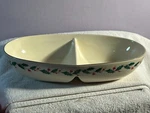 Lenox Holiday Large Divided Oval Serving Bowl New Box EX8942. Fixed Price $29.99.