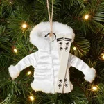 Fabric Jacket With Skis Christmas Tree Ornament - Wondershop. Fixed Price $15.91.