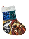 New Kurt Adler Harry Potter Christmas Stocking W/ Hogwarts Four Houses Faux Fur. Fixed Price $12.99.