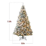 Best Choice Products 7.5FT Pre-lit Holiday Christmas Pine Tree Snow White Light. Fixed Price $150.00.