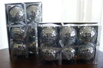 Glass Mirror Ball Ornament - 6 Piece Set Box Kurt Adler 7/8" Size C1521. Fixed Price $19.95.