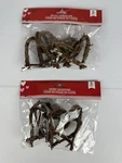 Lot Of 2 - 5PC Natural Heart Grapevine Twig Mini Wreath Crafts Diy. Fixed Price $9.49.
