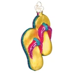 Old World Christmas Yellow Flip-flops Ornament. Fixed Price $19.99.