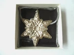 Gorham 1970 Sterling Silver Snowflake Christmas Ornament Original Box & Sleeve. Fixed Price $60.00.