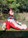 Home Accents Holiday Slide Scene Lighted Christmas Inflatable Yard Decor. Fixed Price $49.99.