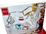 Christmas Rocking Horse Candy Dish Crystal Glass Heavy Germany Mikasa 7.5". Fixed Price $12.88.