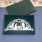 Standing Metal Nativity Scene By Cathedral Art Christmas Inspirational 10 3/4. Fixed Price $14.40.