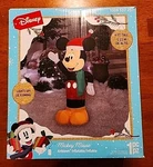 Disney Christmas 4 Ft Mickey Mouse Lighted Waving Holiday Inflatable Nob. Fixed Price $28.87.