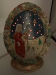 Vtg Ceramic Hobbyist 3D Jesus The Good Shepherd North Star Night Light Christmas. Fixed Price $24.99.