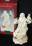 W/ Cats And Nutcracker Christmas Figurine Santa's Collection X1039. Fixed Price $39.99.