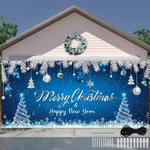Tatuo Christmas Garage Door Banner Cover 7X16 Ft Large Blue Merry. Fixed Price $50.99.