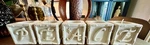 Peace, Angels Of Inspiration. Stoneware Votive Candle. By, Russ. *see Ship Notes. Fixed Price $12.99.