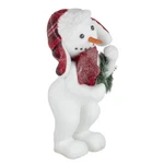 Northlight 16" Frosted Snowman Holding Christmas Wreath Tabletop Figure. Fixed Price $50.39.