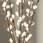 Factory Direct Craft Group Of Hand Wrapped Petite White Pip Berry 12" Sprays. Fixed Price $23.88.