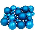 Northlight 40-PIECE Blue Glass Ball Christmas Ornament Set 1" 1.25" 2.5". Fixed Price $31.49.