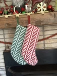 1 Green Or Red White Plush Houndstooth Plaid Christmas Stocking Target. Fixed Price $29.95.