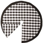 Holiday Time 48 Inch Black And White Buffalo Plaid Checkered Tree Skirt. Fixed Price $12.95.