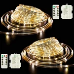 Operated String Lights, 40FT 120 Led 8 Modes Battery-powered Fairy. Fixed Price $16.98.