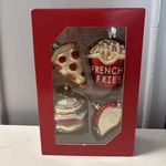 Holiday Home New Junk Food Christmas Ornaments Pizza Fries Taco Burger. Fixed Price $14.99.