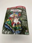 Dimensions Felt Works Santa Stocking 2001 8099 Todd Trainer Christmas Anthony. Fixed Price $27.00.