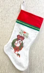 Vintage Santas Best Christmas Stocking Love My Dog Boot. Fixed Price $6.95.