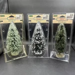 Lemax Village Landscape Trees 3 Lot 9" Snowy Spruce Hemlock Pine Railroad Large. Fixed Price $44.99.