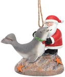 Cape Shore Christmas Resin Ornament Santa And Harbor Seal Holiday Tree. Fixed Price $23.94.