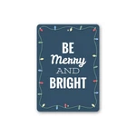 Be Merry And Bright Christmas Lights Sign Holiday Season Metal Decor. Fixed Price $21.15.