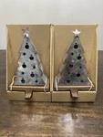 Allen + Roth Christmas Tree Tin Metal Stocking Hook Hanger Mantel. Fixed Price $60.00.