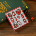 10 Pcs Christmas Mini Wooden Ornaments For Tree. Fixed Price $6.99.