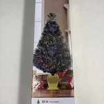 Holiday Time 32" Green Fiber Optic Christmas Tree Color Changing Usb Tested. Fixed Price $35.00.